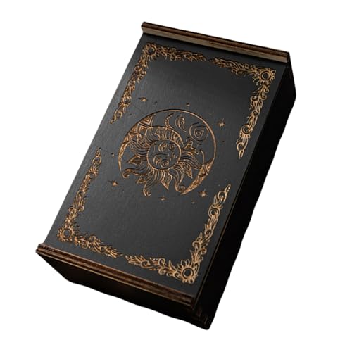 Gissroys Rechteckige Holzkarten-Box für Spiele, Tarots, Karten, Behälter, Schmuck, Aufbewahrungsbox, Packkarten, Spiele, leere Karten-Aufbewahrungsbox Gissroys Rechteckige Holzkarten-Box für Spiele, Tarots, Karten, Behälter, Schmuck, Aufbewahrungsbox, Packkarten, Spiele, leere Karten-Aufbewahrungsbox von Gissroys