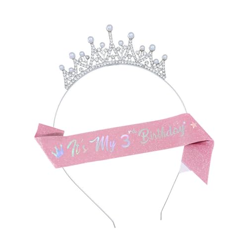 Gissroys Schimmernde Geburtstagskopfbedeckung Und Sash Kombination Für Kinderpartys Alterspezifische Größe 3-10 Jahre Prinzessin Thema Feier Dekore Elegantes Partyhaarband Mit Altersschärpe Gissroys Schimmernde Geburtstagskopfbedeckung Und Sash Kombination Für Kinderpartys Alterspezifische Größe 3-10 Jahre Prinzessin Thema Feier Dekore Elegantes Partyhaarband Mit Altersschärpe von Gissroys