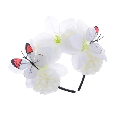 Gissroys Schmetterling Stirnband Faszinator Hüte Schmetterling Kronen Kopfstück Teas Party Derby Halloween Kostüm Kopfstück Haarnadel Halloween Kostüme von Gissroys