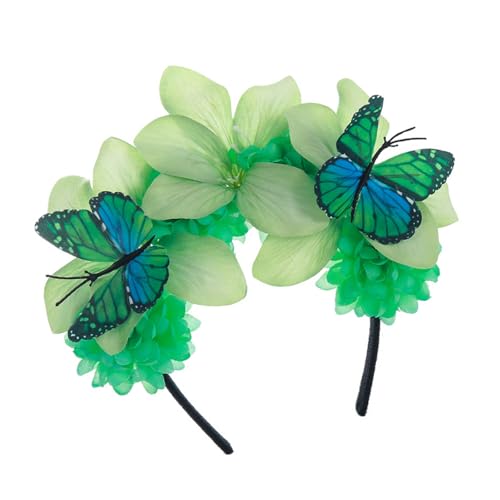 Gissroys Schmetterling Stirnband Faszinator Hüte Schmetterling Kronen Kopfstück Teas Party Derby Halloween Kostüm Kopfstück Haarnadel Halloween Kostüme von Gissroys