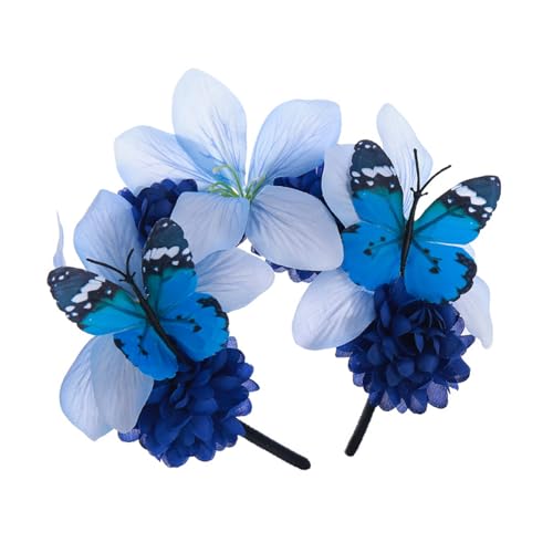 Gissroys Schmetterling Stirnband Faszinator Hüte Schmetterling Kronen Kopfstück Teas Party Derby Halloween Kostüm Kopfstück Haarnadel Halloween Kostüme von Gissroys