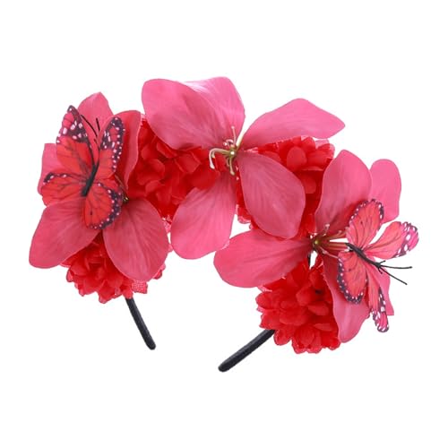 Gissroys Schmetterling Stirnband Faszinator Hüte Schmetterling Kronen Kopfstück Teas Party Derby Halloween Kostüm Kopfstück Haarnadel Halloween Kostüme von Gissroys