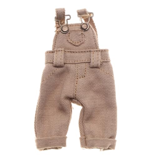 Gissroys Schöner Jumpsuit Für Puppen Schnell Wechseln Weich Atmungsaktives Kostüm Display Zubehör Puppen Suspendern Hosen Miniaturhosen von Gissroys
