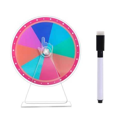 Gissroys Tabletop Prize Turn Plate Fortunes Rad Rotierendes Spiel Lucky Draws Rotierende Rad Ersablebbar Wiederverwendbares Vermögen Lösche Wiederverwendbare Party Turn Plate von Gissroys