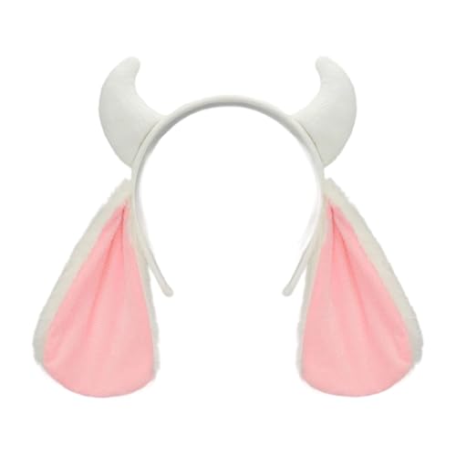 Gissroys Verstellbarer Plüsch-Ziegenohren-Kopfschmuck für Themenveranstaltungen, Rollenspiele, Bühnenshows, reisefreundlich, pelziger Kopf, Zubehör, Plüschtierohren, Haar-Accessoire, Kostüm Gissroys Verstellbarer Plüsch-Ziegenohren-Kopfschmuck für Themenveranstaltungen, Rollenspiele, Bühnenshows, reisefreundlich, pelziger Kopf, Zubehör, Plüschtierohren, Haar-Accessoire, Kostüm von Gissroys