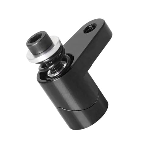 Gissroys Verstellbarer Servo-Arm, strapazierfähig, für ferngesteuerte Crawler, schwarz, Upgrade-Teile für 1/18 Fernbedienungs-Rauwler, leichtes Aluminium-Servozubehör von Gissroys