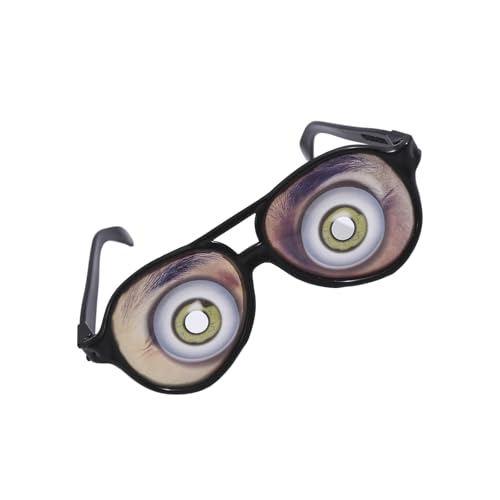 Gissroys Witz Lustige Augen Brillen Verkleidungen Mit Brille Halloween Lustige Brille Narren Day Trick Toy Fotoshooting Requisiten Erwachsene Kinder Halloween Trick Toy von Gissroys