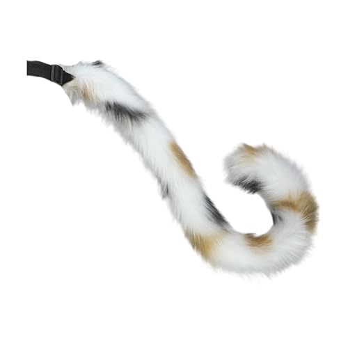 Plüsch-Katzenohren-Haarbänder für Kostüm, Halloween, Festivals, Rollenspiele, Schwanz, Anime-Haarband, Kostümpartys, Zubehör, Mädchen, Kinder, Party-Haarspange von Gissroys