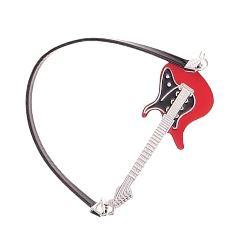 Puppenhäuser Gitarrengurt Modell Möbel Modell Konzertzubehör Teenager Mädchen Puppenhäuser Musikzimmer Pretend Spielset Künstlerische Miniaturgitarre Geschenk von Gissroys
