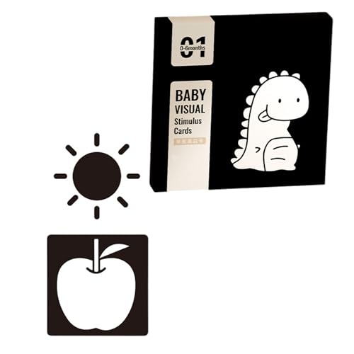 Sensorische Spielzeugkarten Schwarz Weiße Kontrast Babykarte Flashkarten Kleinkind Für Visuelle Stimulation Und Gehirnentwicklung Hochkontrast Baby Karteikarten Sensorische Karten Schwarz Weiß von Gissroys