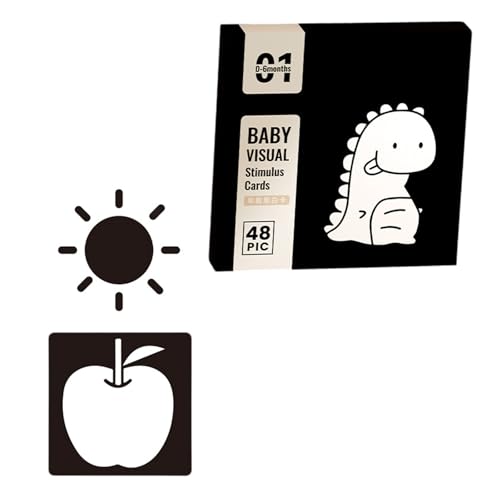 Sensorische Spielzeugkarten Schwarz Weiße Kontrast Babykarte Flashkarten Kleinkind Für Visuelle Stimulation Und Gehirnentwicklung Hochkontrast Baby Karteikarten Sensorische Karten Schwarz Weiß von Gissroys
