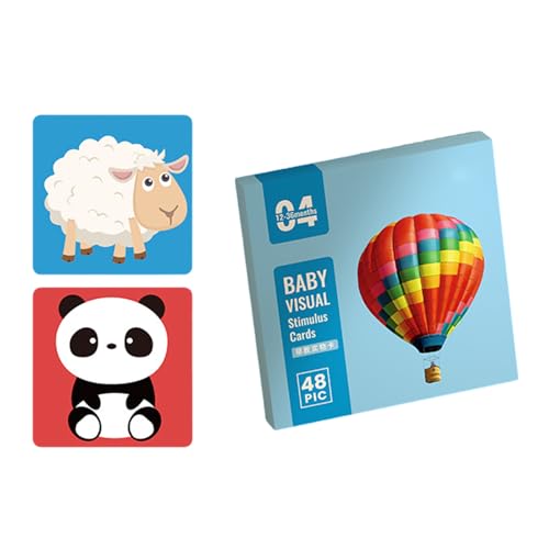 Sensorische Spielzeugkarten Schwarz Weiße Kontrast Babykarte Flashkarten Kleinkind Für Visuelle Stimulation Und Gehirnentwicklung Hochkontrast Baby Karteikarten Sensorische Karten Schwarz Weiß von Gissroys