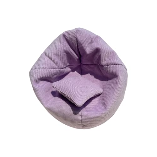 Spielerbar Puppencouch Mit Hellem Design Fauler Schlafsofa Bett Für Gefüllte Spielzeug Kompakte Home Decors Kreative Geschenk Desktop Dekoration Doll Bett von Gissroys