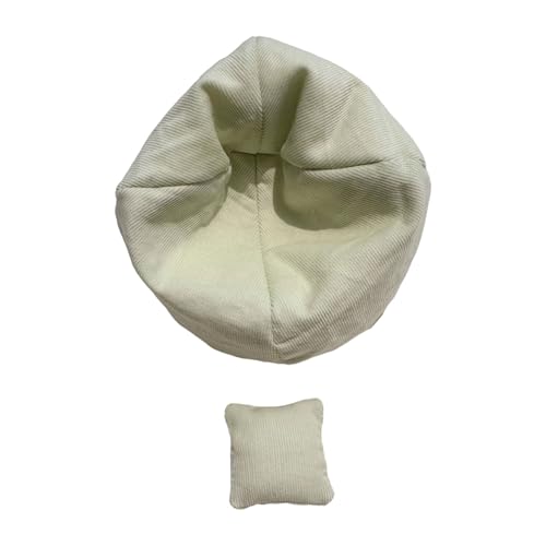Spielerbar Puppencouch Mit Hellem Design Fauler Schlafsofa Bett Für Gefüllte Spielzeug Kompakte Home Decors Kreative Geschenk Desktop Dekoration Doll Bett von Gissroys