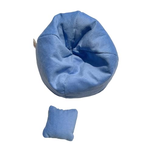 Spielerbar Puppencouch Mit Hellem Design Fauler Schlafsofa Bett Für Gefüllte Spielzeug Kompakte Home Decors Kreative Geschenk Desktop Dekoration Doll Bett von Gissroys