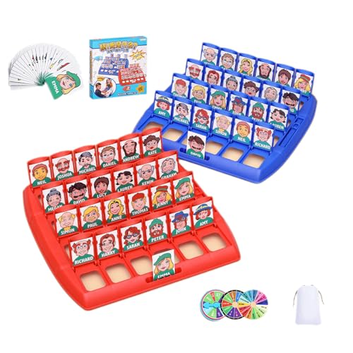 Classic Character Guess Game, Character Guessing Board, Funny 2-Player Children’s Game, Educational Entertainment Toy, Ideal for Family Nights, Parties, Travel 9.06x7.87x1.97 Inch von Gitekain