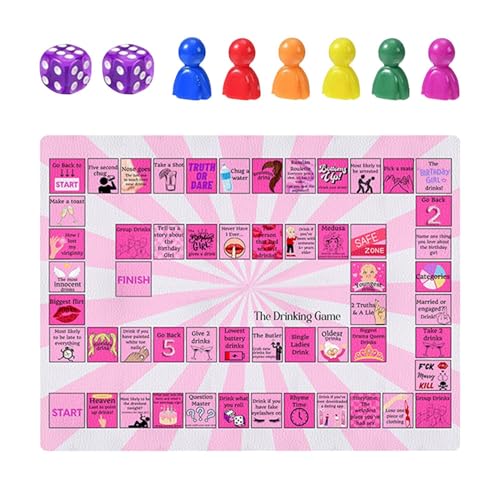 Drinking Board Game, Funny Family Games, Waterproof Adult Fun, Drink Up Game, Ideal for Home Activities, Men, Camping, Socializing, Entertainment, 15.75x11.81 inches von Gitekain