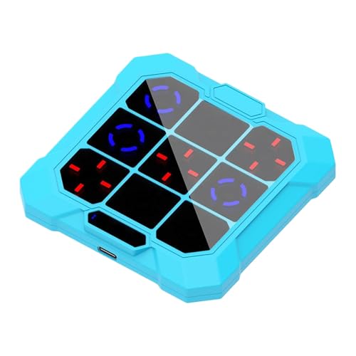 Electric Puzzle Game Console, Portable Digital Learning Toy, Adult Logic Game, Interactive Brain Teaser for Kids, Adults, Family Fun, 3.74x3.74x0.59 Inches, Blue, Orange Electric Puzzle Game Console, Portable Digital Learning Toy, Adult Logic Game, Interactive Brain Teaser for Kids, Adults, Family Fun, 3.74x3.74x0.59 Inches, Blue, Orange von Gitekain