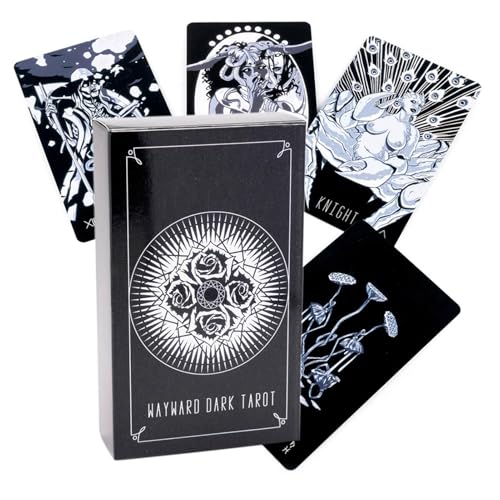Familienspiel-Tarot-Deck, Wayward Dark Tarot, klarer Druck, Wahrsagerkarten, tragbares 78-teiliges Wahrsager-Spiel zum Versammeln, Teamaktivitäten, 12 x 7 cm Familienspiel-Tarot-Deck, Wayward Dark Tarot, klarer Druck, Wahrsagerkarten, tragbares 78-teiliges Wahrsager-Spiel zum Versammeln, Teamaktivitäten, 12 x 7 cm von Gitekain