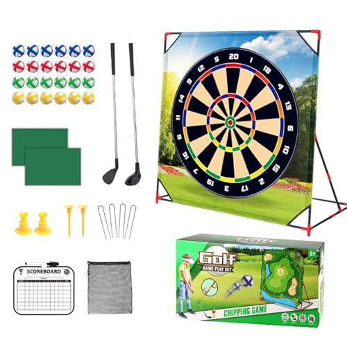Gitekain Battle Golf Geschicklichkeitsspiel | Mit Golfbällen Und Punktezähler,Interaktives Putting Mattenset Als Outdoor Spielzeug Für Trainingslager Winterübung Drinnen Und Strandurlaub von Gitekain