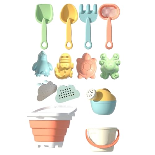 Gitekain Beach Sand Toys, Travel Sand Playset, Interactive Kids Tools with Bucket and Shovels for Lawn, Camping, Swimming Pool, Indoor & Outdoor Play, 9.84x9.84 Inches Gitekain Beach Sand Toys, Travel Sand Playset, Interactive Kids Tools with Bucket and Shovels for Lawn, Camping, Swimming Pool, Indoor & Outdoor Play, 9.84x9.84 Inches von Gitekain