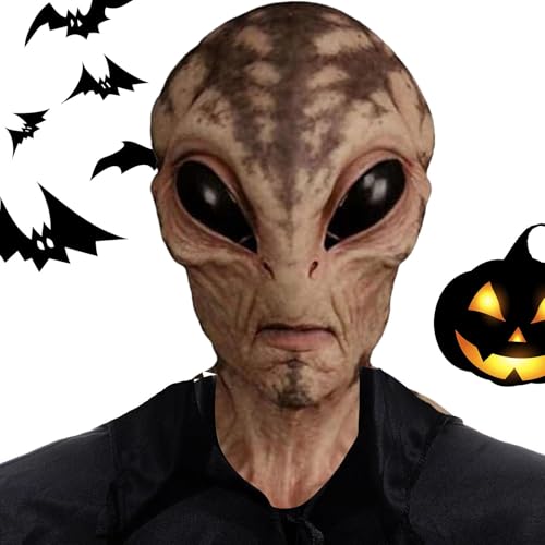 Gitekain Lustige Maske, Gruselige Alien-Maske, Cosplay Gruselige Horror-Maske, Halloween-Totenkopf-Skelett-Maske, volle Köpfe, realistische Maske, Alien-Kostümmaske, gruselige Halloween-Maske, voller Gitekain Lustige Maske, Gruselige Alien-Maske, Cosplay Gruselige Horror-Maske, Halloween-Totenkopf-Skelett-Maske, volle Köpfe, realistische Maske, Alien-Kostümmaske, gruselige Halloween-Maske, voller von Gitekain