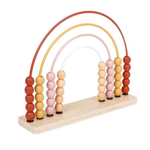 Gitekain Mathematics Abacus, Miniature Wooden Counting Frame, 4 Rows Math Manipulatives for Elementary Education, Skills and Logical Learning Tool, 27x22x6.4cmx Gitekain Mathematics Abacus, Miniature Wooden Counting Frame, 4 Rows Math Manipulatives for Elementary Education, Skills and Logical Learning Tool, 27x22x6.4cmx von Gitekain