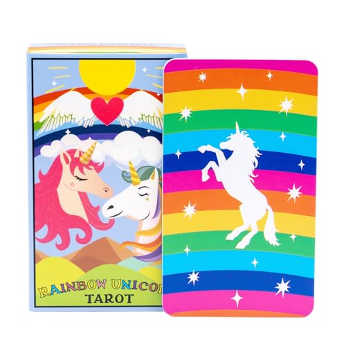 Gitekain Rainbow Horse Tarot Deck, Colorful Oracle Card Set, Mysterious Divination Cards for Beginners, Funny Party Game for Friends Family Events, Spiritual Guidance, 4.02x2.36 Inches Gitekain Rainbow Horse Tarot Deck, Colorful Oracle Card Set, Mysterious Divination Cards for Beginners, Funny Party Game for Friends Family Events, Spiritual Guidance, 4.02x2.36 Inches von Gitekain