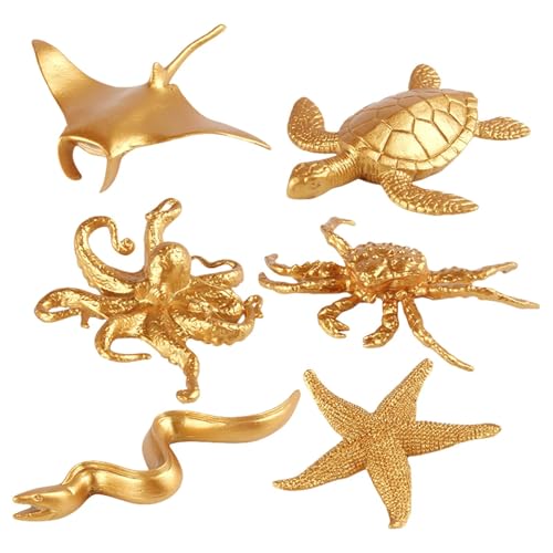 Gitekain Small Animal Figures, Realistic Golden Animal Toy Playset, Educational Wildlife Figurines, Learning Decoration, Miniature Toys for Cupcake Toppers, Party Favors, and Crafts Gitekain Small Animal Figures, Realistic Golden Animal Toy Playset, Educational Wildlife Figurines, Learning Decoration, Miniature Toys for Cupcake Toppers, Party Favors, and Crafts von Gitekain