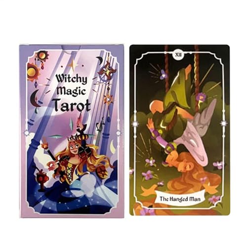 Wahrsager-Tarot-Deck, Wahrsagerkarten, spirituelles Werkzeug mit 78 Karten, mystisches Symbolismus-Design, sanftes Mischen, 10,5 x 6,3 cm, ideal für Anfänger und intuitive Lesungen Wahrsager-Tarot-Deck, Wahrsagerkarten, spirituelles Werkzeug mit 78 Karten, mystisches Symbolismus-Design, sanftes Mischen, 10,5 x 6,3 cm, ideal für Anfänger und intuitive Lesungen von Gitekain