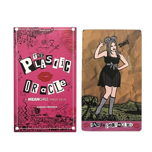 Mean Girls Tarot-Orakelkartendeck, englische Version, 78-teiliges tragbares Set, psychologische Wahrsagungskarten, mystische Einblicke, zukünftige und vergangene Lesungen, 12 x 7 cm von Gitekain
