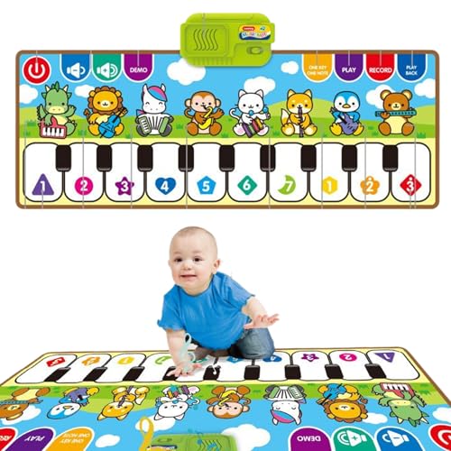 Piano Mat, Development Carpet with Instrument Effects, Electronic Carpet, Interactive Musical Mat for Kids Play, Boys, Girls, 31.5x11.81 Inches, Multicolor Piano Mat, Development Carpet with Instrument Effects, Electronic Carpet, Interactive Musical Mat for Kids Play, Boys, Girls, 31.5x11.81 Inches, Multicolor von Gitekain