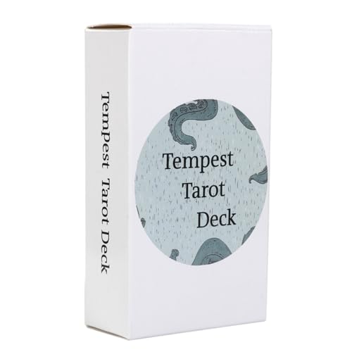 Tarot Oracle Deck, 78pcs Tempest Oracle Cards, 4.13x2.36x0.98 Inches Intricate Fortune Telling Game, Compact Design, Board Activity for Family Gatherings Entertainment Tarot Oracle Deck, 78pcs Tempest Oracle Cards, 4.13x2.36x0.98 Inches Intricate Fortune Telling Game, Compact Design, Board Activity for Family Gatherings Entertainment von Gitekain