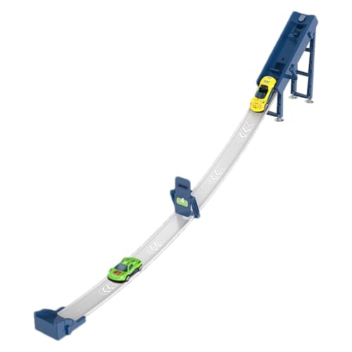 Toddler Car Track, Educational Car Ramp Race Toy, Interactive Catapult Track with 2 Miniature Car, Fun Learning Playset, Ideal for Kids Parties & Indoor Play (110x17.5x5cm) von Gitekain