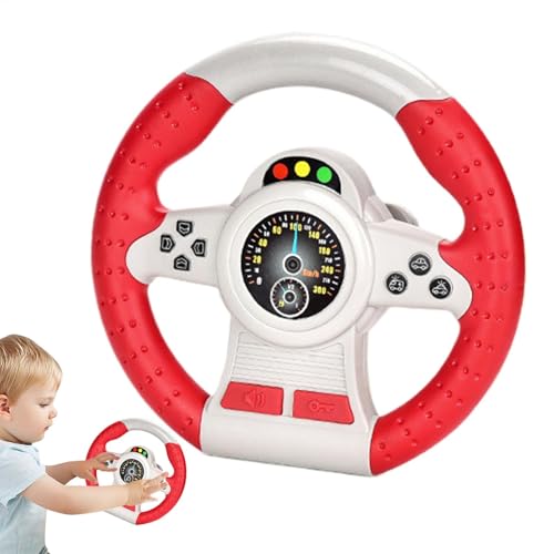 Toddler Steering Wheel Toys, Car Driving Simulator, Pretend Play Steering Wheel, Kids Copilot Toy, Simulated Driving Toy, Interactive Steering Wheel Toy, Toy for Boys and Girls von Gitekain