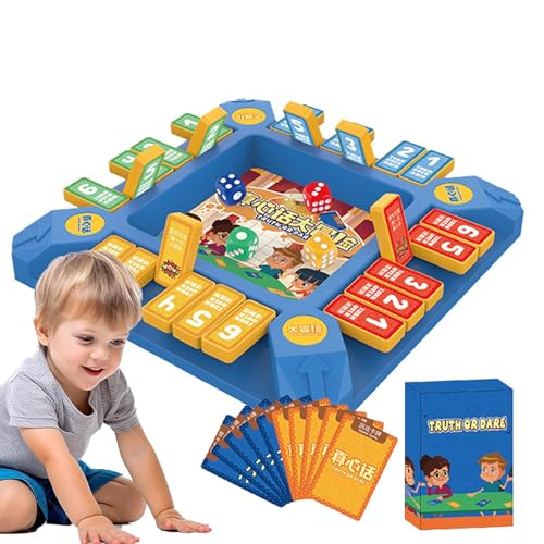 Truth or Dare Card Game for Adults, Travel Board Game with 54 Playing Cards, Fun Relationship Builder for Friends and Family, 7.87×7.87inches, Compact and Entertaining von Gitekain