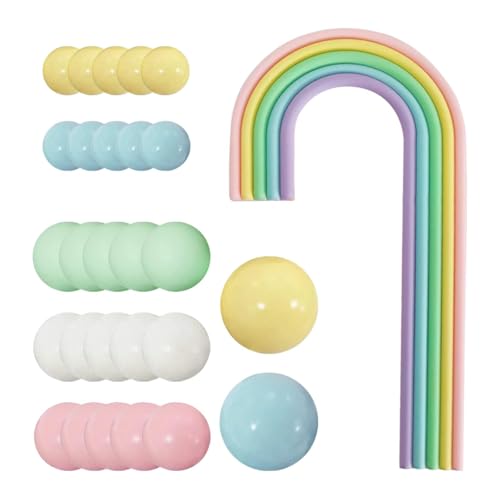 Gitohoni 28 Stück Regenbogen Kuchenaufsätze, DIY Backen, Bunte Kugeln für Verlobung Gitohoni 28 Stück Regenbogen Kuchenaufsätze, DIY Backen, Bunte Kugeln für Verlobung von Gitohoni