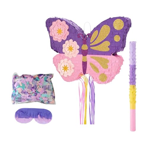 Gitohoni Bunte Schmetterlings Piñata mit Stab für Feiern Und Events Gitohoni Bunte Schmetterlings Piñata mit Stab für Feiern Und Events von Gitohoni