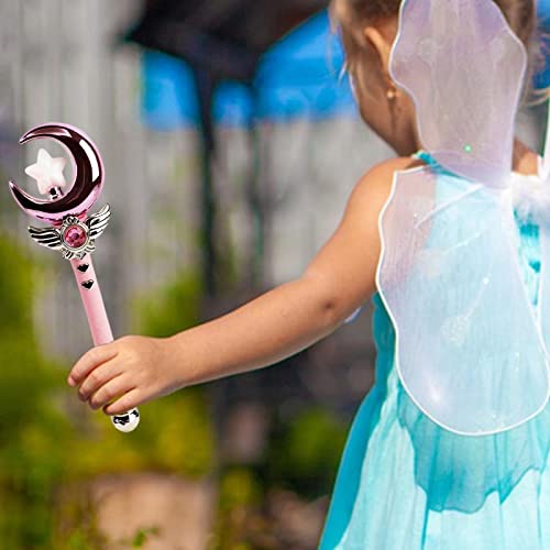 Gitohoni Leuchtende Spielzeugstäbe für Prinzessinnen mit Musik für Kostüme, Mondrosa Gitohoni Leuchtende Spielzeugstäbe für Prinzessinnen mit Musik für Kostüme, Mondrosa von Gitohoni