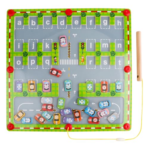 Gitohoni Magnetisches Alphabet-Labyrinthbrett für Babys, Montessori-Labyrinth-Lernbretter aus Holz für Kleinkinder im Alter von 3 4 5 6 Jahren, Feinmotorikspielzeug, sensorisches Aktivitätsspielzeug Gitohoni Magnetisches Alphabet-Labyrinthbrett für Babys, Montessori-Labyrinth-Lernbretter aus Holz für Kleinkinder im Alter von 3 4 5 6 Jahren, Feinmotorikspielzeug, sensorisches Aktivitätsspielzeug von Gitohoni