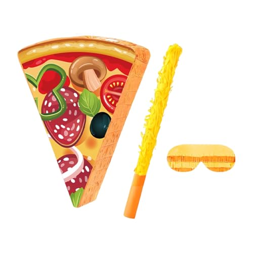 Gitohoni Pizza-Piñata Set, Partyzubehör mit Augenmaske und Geschenken, geeignet für Brautpartys Gitohoni Pizza-Piñata Set, Partyzubehör mit Augenmaske und Geschenken, geeignet für Brautpartys von Gitohoni