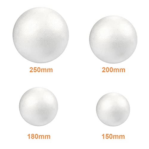 Gitohoni Styroporkugeln für Bastelprojekte 15mm/18mm/20mm/25mm, Weiß, 180mm Gitohoni Styroporkugeln für Bastelprojekte 15mm/18mm/20mm/25mm, Weiß, 180mm von Gitohoni