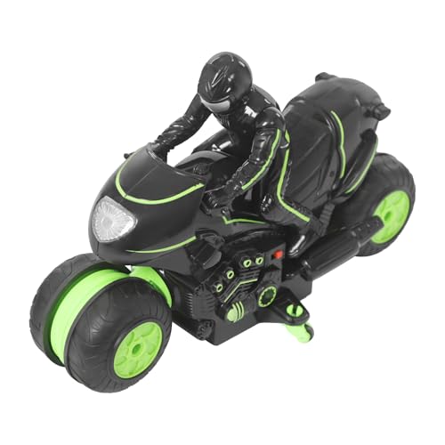 RC Motorrad,2.4G ferngesteuertes Motorradspielzeug Steuerungsdistanz 30m,Driften auf beiden Seiten 360 ° Drehung RC Motorrad mit TRR-Rad Fernsteuerung Schraubenzieher für über 5 Jahren (Grün) von Giuffrida