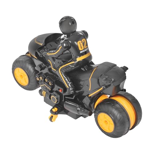 RC Motorrad,2.4G ferngesteuertes Motorradspielzeug Steuerungsdistanz 30m,Driften auf beiden Seiten 360 ° Drehung RC Motorrad mit TRR-Rad Fernsteuerung Schraubenzieher für über 5 Jahren (Orange) von Giuffrida