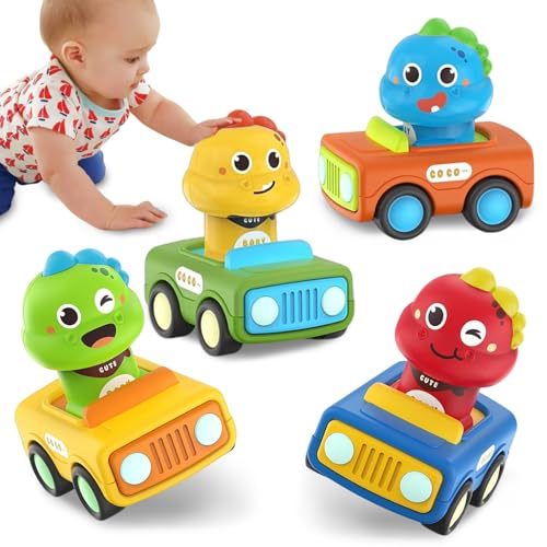 Spielzeugautos ab 1 Jahr, Press and Go Auto für Kleinkinder ab 1 2 3 Jahren, 4 Stück Dinosaurier Baby Auto Spielzeug Ab 1 Jahr Jungen, Großartig Geschenk für Kinder 12 18 Monaten Spielzeugautos ab 1 Jahr, Press and Go Auto für Kleinkinder ab 1 2 3 Jahren, 4 Stück Dinosaurier Baby Auto Spielzeug Ab 1 Jahr Jungen, Großartig Geschenk für Kinder 12 18 Monaten von Giugio