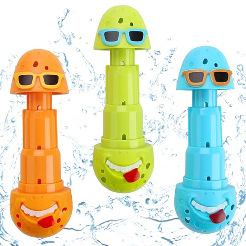Giugio 3 Stück Tauchspielzeug für Kinder, Tauchringe, Schwimmenspielzeug Unterwasser Tauchen Pool Schwimmbad Tauchset Sinkendes Spaß Trainingsspielzeug Tauchspiel für Jungen & Mädchen (C) von Giugio