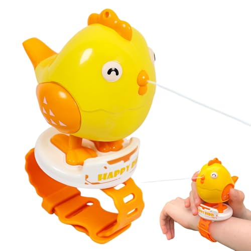 Wasserpistole Kinder, 3 in 1 Wasserpistole Klein, Tragbare Wasserpistole Armbanduhr, Gelbes Huhn Wasserpistole Launcher Armbanduhr, für Sommer Schwimmbad Strand Sand Outdoor Wasser Aktivität Wasserpistole Kinder, 3 in 1 Wasserpistole Klein, Tragbare Wasserpistole Armbanduhr, Gelbes Huhn Wasserpistole Launcher Armbanduhr, für Sommer Schwimmbad Strand Sand Outdoor Wasser Aktivität von Giugio
