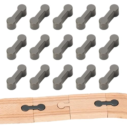 15 Stück Holzschienen Adapter Verbinder, Holzeisenbahn Zubehör Wiederverwendbare, Holzeisenbahn Erweiterung, Universal Holzbahnverbinder, Robustheit Gleisanschlussadapter für Spielzeugeisenbahnen 15 Stück Holzschienen Adapter Verbinder, Holzeisenbahn Zubehör Wiederverwendbare, Holzeisenbahn Erweiterung, Universal Holzbahnverbinder, Robustheit Gleisanschlussadapter für Spielzeugeisenbahnen von Giutsaull