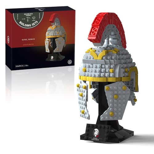 Givenni Roman Centurion Helm Bauset, kompatibel mit Lego, STEM-Geschenkspielzeug für Erwachsene, Display-Modellbausatz für Erwachsene zum Bauen, Geschenkidee, Sammlerstück, Heimdekor-Modell (596 Teile Givenni Roman Centurion Helm Bauset, kompatibel mit Lego, STEM-Geschenkspielzeug für Erwachsene, Display-Modellbausatz für Erwachsene zum Bauen, Geschenkidee, Sammlerstück, Heimdekor-Modell (596 Teile von Givenni
