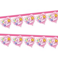 2. Geburtstag Mädchen, Girlande, 1 Stück, 2,20 m 2. Geburtstag Mädchen, Girlande, 1 Stück, 2,20 m von Givi Italia